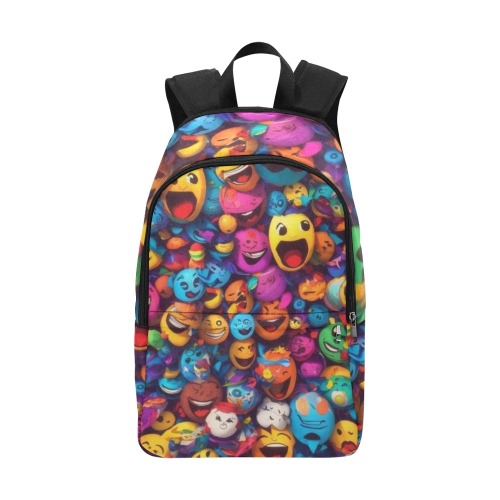 Emoji Fabric Backpack for Adult (Model 1659)