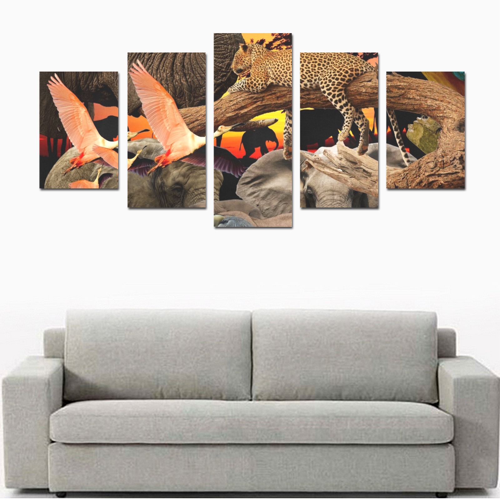 OUT OF AFRICA Canvas Print Sets D (No Frame)