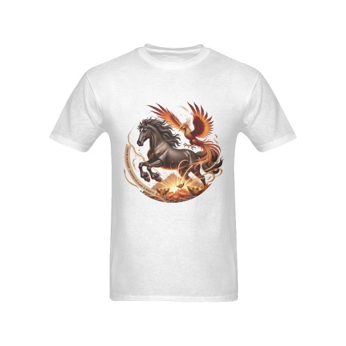Golden Horse Phoenix Awakening T Shirt
