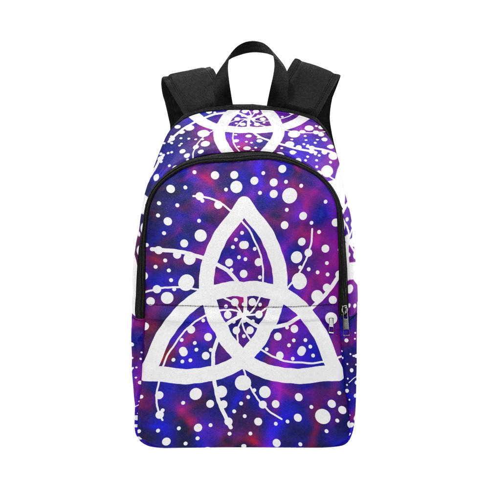 Purple triquetra backpack Fabric Backpack for Adult (Model 1659)