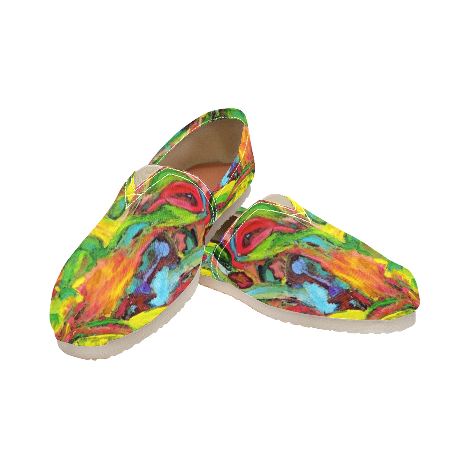 African Tree Collection Women's Classic Canvas Slip-On (Model 1206)