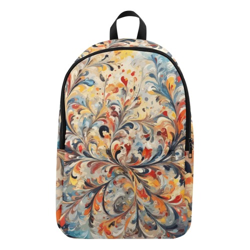 Stylish floral ornament. Beautiful colorful art Fabric Backpack for Adult (Model 1659)