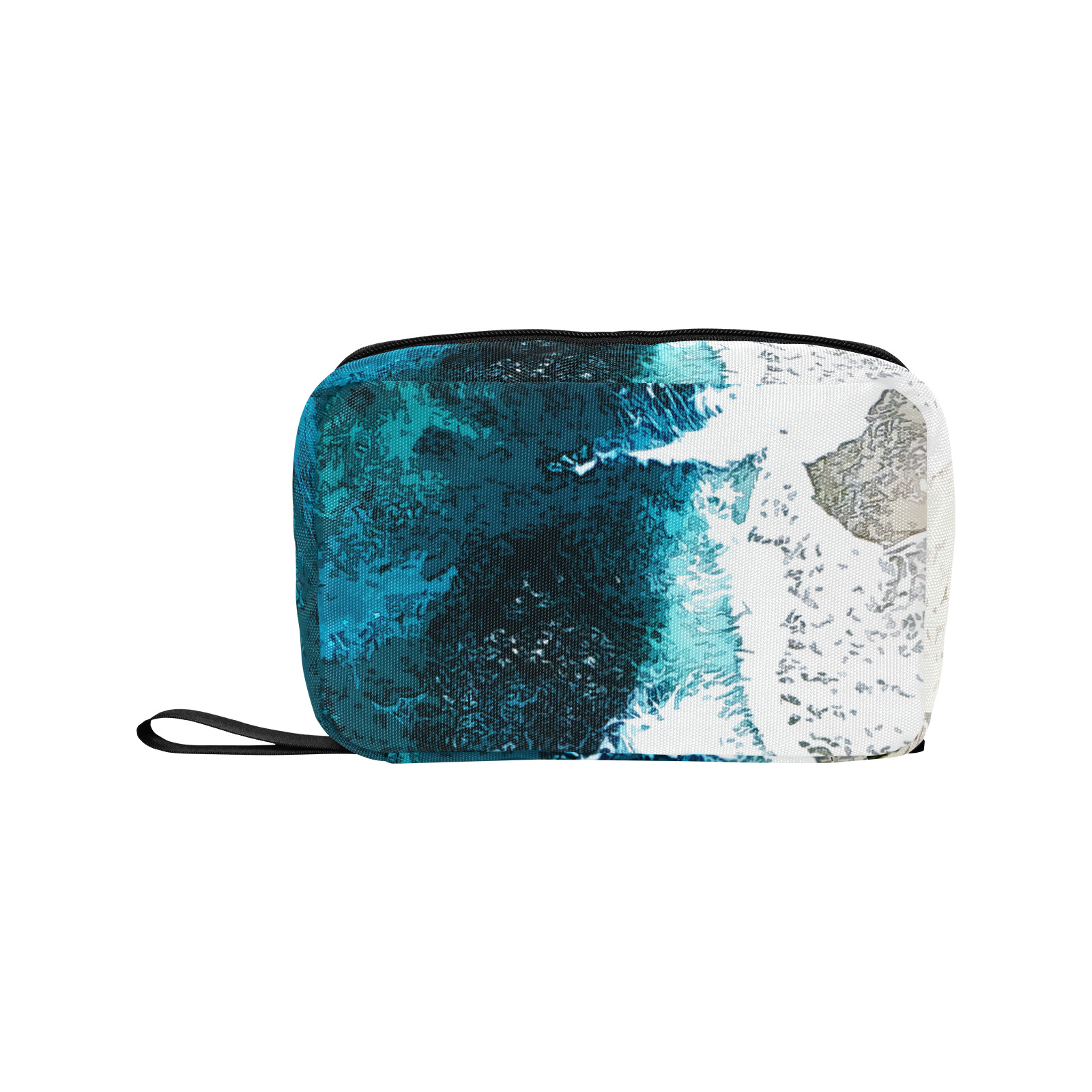 Ocean And Beach Toiletry Bag with Hanging Hook (Model 1728)
