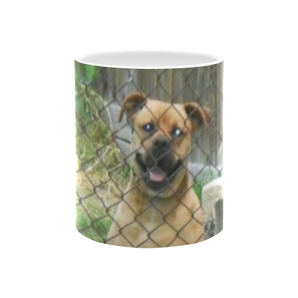 A Smiling Dog White Mug(11OZ)