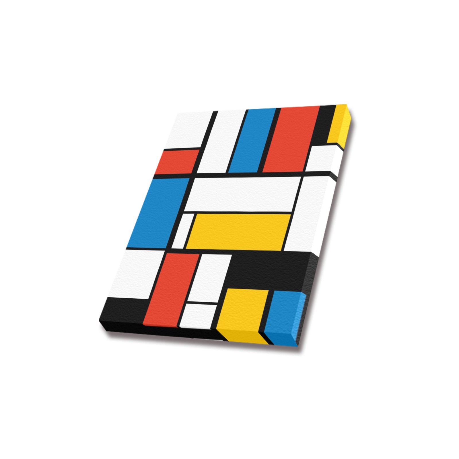 Mondrian De Stijl Modern Frame Canvas Print 12"x16"