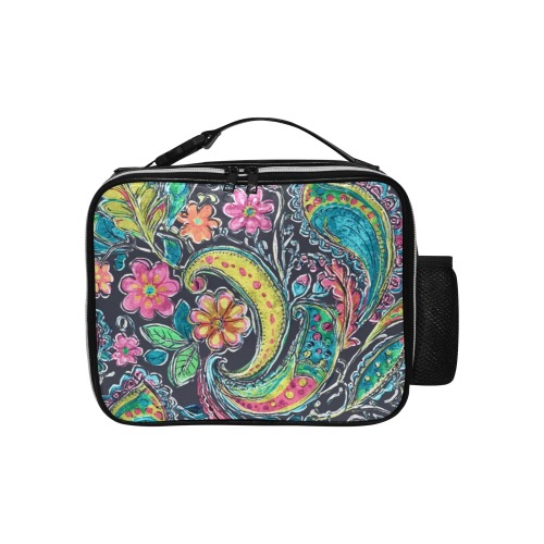 Paisley #1 PU Leather Lunch Bag (Model 1723)