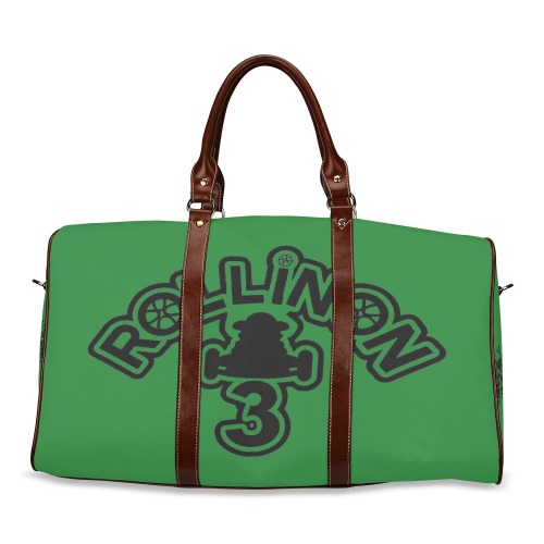 RollinOn3 Dk Green Travel Bag Waterproof Travel Bag/Small (Model 1639)