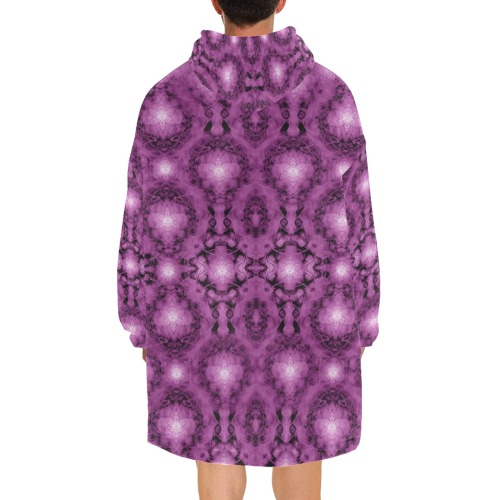 Nidhi decembre 2014-pattern 7-44x55 inches-purple Blanket Hoodie for Men