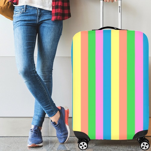 pastel multicoloured Luggage Cover/Large 26"-28"