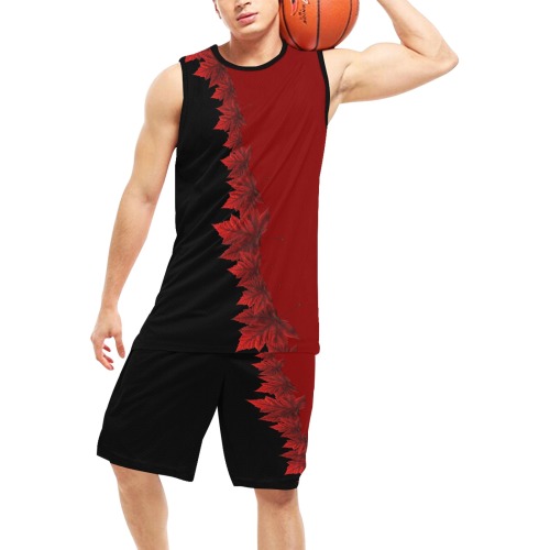 Canada Maple Leaf Team Basketball Uniform Basketball Uniform with Pocket