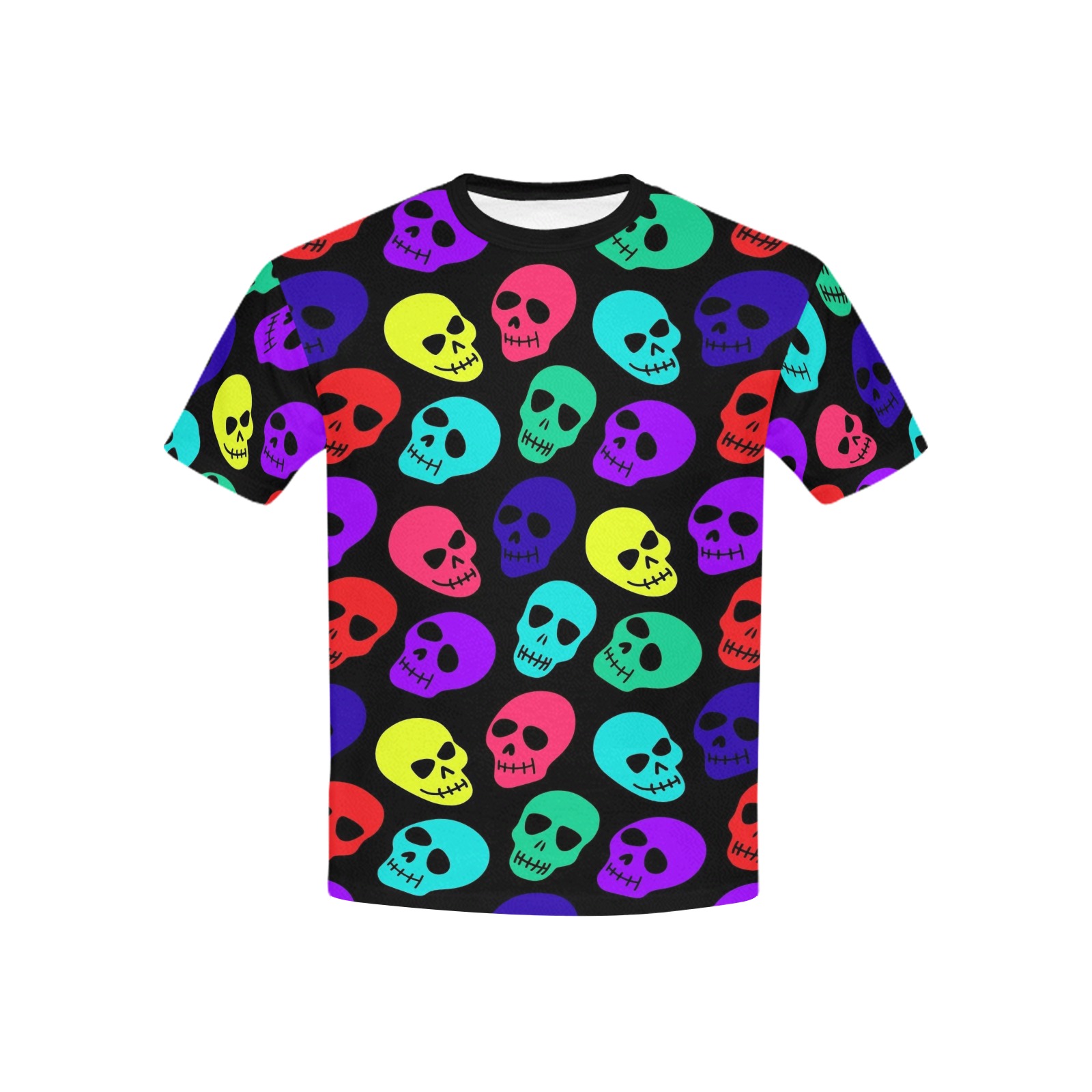 Colorful Skulls Kids' All Over Print T-shirt (USA Size) (Model T40)