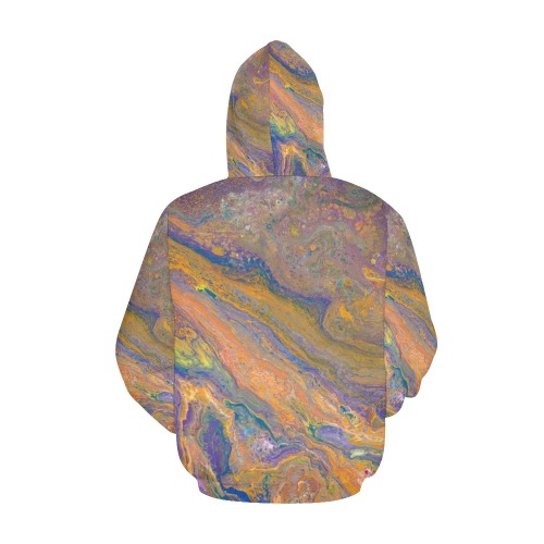 Empty Overflow All Over Print Hoodie for Women (USA Size) (Model H13)