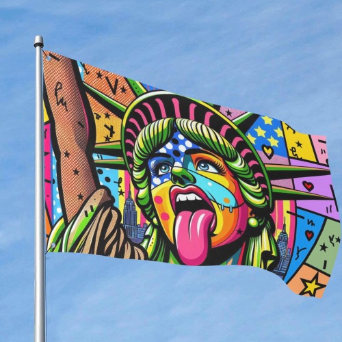 Liberty by Nico Bielow Custom Flag 8x5 Ft (96"x60") (One Side)