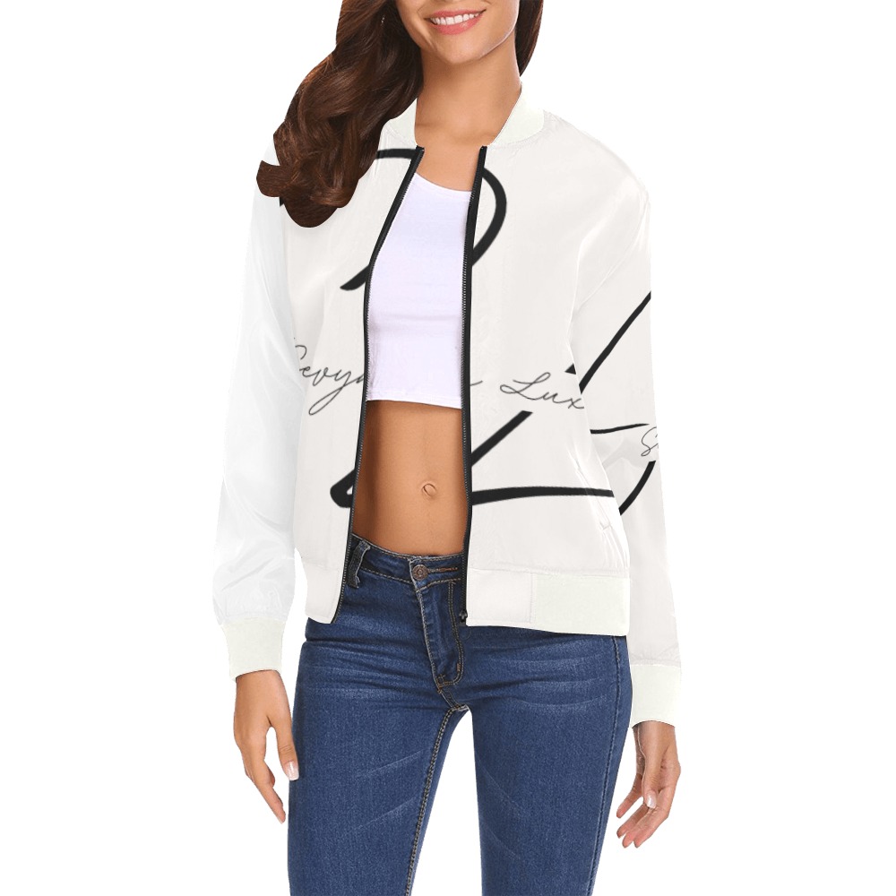 Sevyn Luxe Jacket All Over Print Bomber Jacket for Women (Model H19)