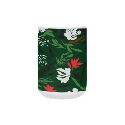 Vibrant flowers in the garden GR Custom Ceramic Mug (15OZ)