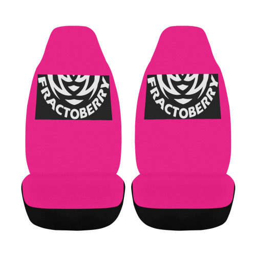 Fractoberry Hot Pink Car Seat Cover Airbag Compatible (Set of 2)
