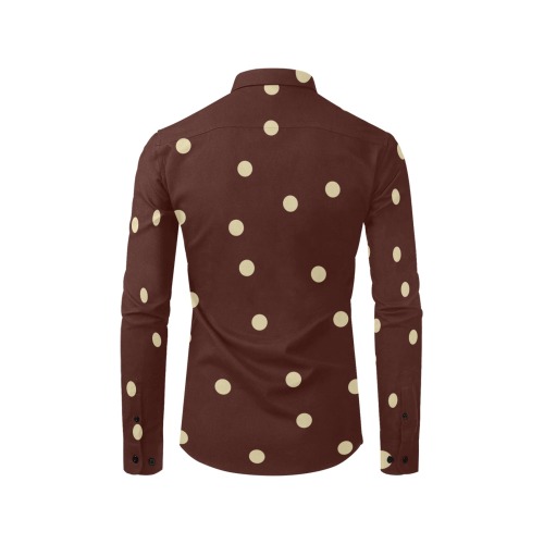 dark chocolate and la creme Men's All Over Print Casual Dress Shirt (Model T61)