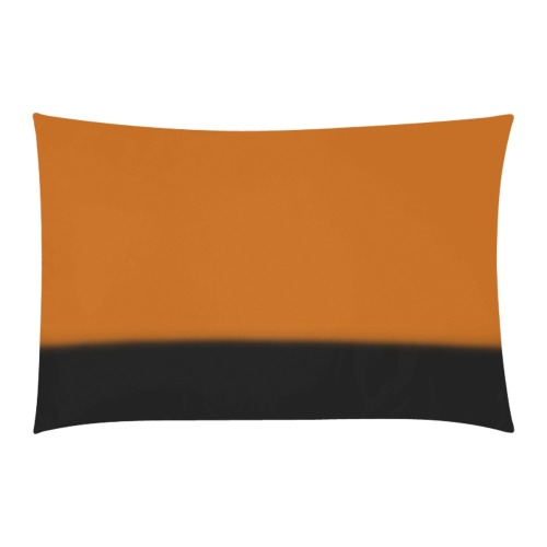 White, Orange and Black Ombre 3-Piece Bedding Set