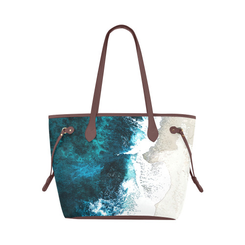 Ocean And Beach Clover Canvas Tote Bag (Model 1661)