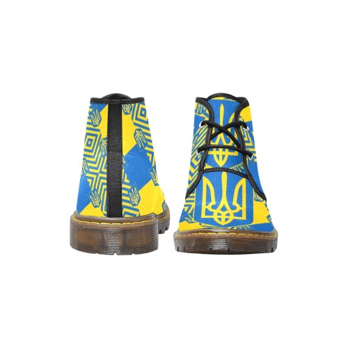 UKRAINE 2 Men's Canvas Chukka Boots (Model 2402-1)