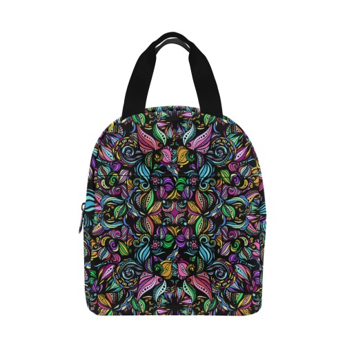 Whimsical Blooms Zipper Lunch Bag (Model 1720)