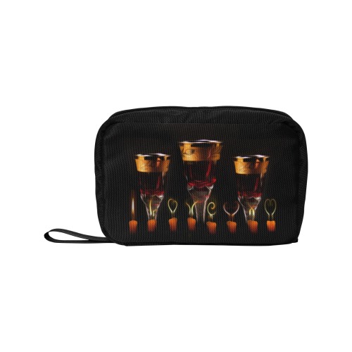 Candles Wine Ritual Toiletry Bag with Hanging Hook (Model 1728)
