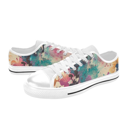 unsolvedadventures_and_artsy_and_flowing_pattern_that_gives_a_f_2f6c8adc-fa19-4c04-a1dc-1b26e6a38552 Women's Classic Canvas Shoes (Model 018)