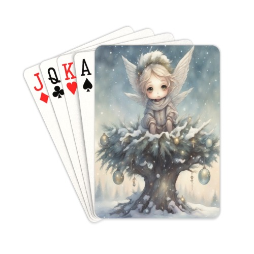 Little Christmas Angel Playing Cards 2.5"x3.5"