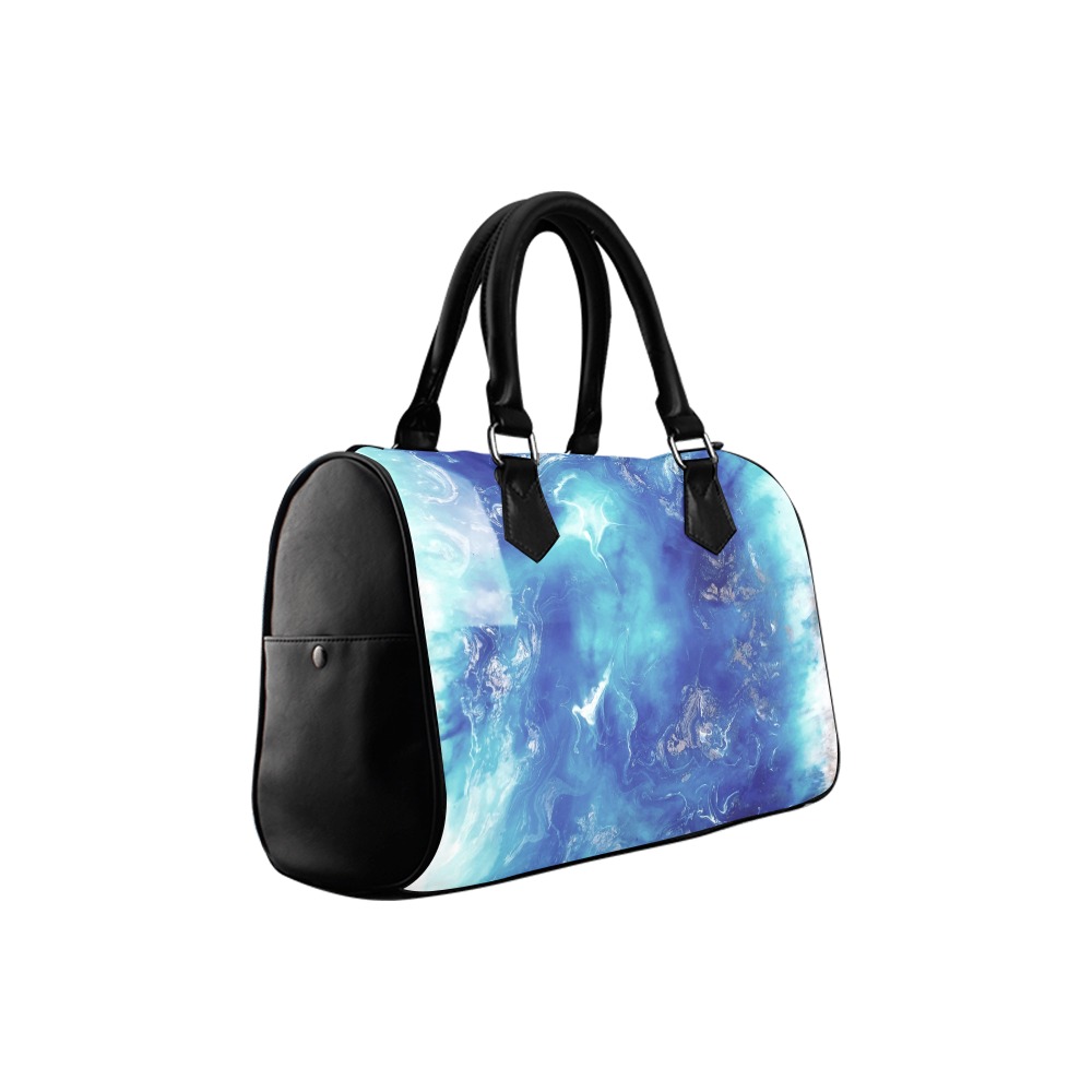 Encre Bleu Photo Boston Handbag (Model 1621)