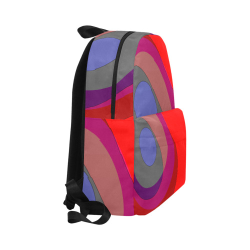 Red Abstract 714 Unisex Classic Backpack (Model 1673)