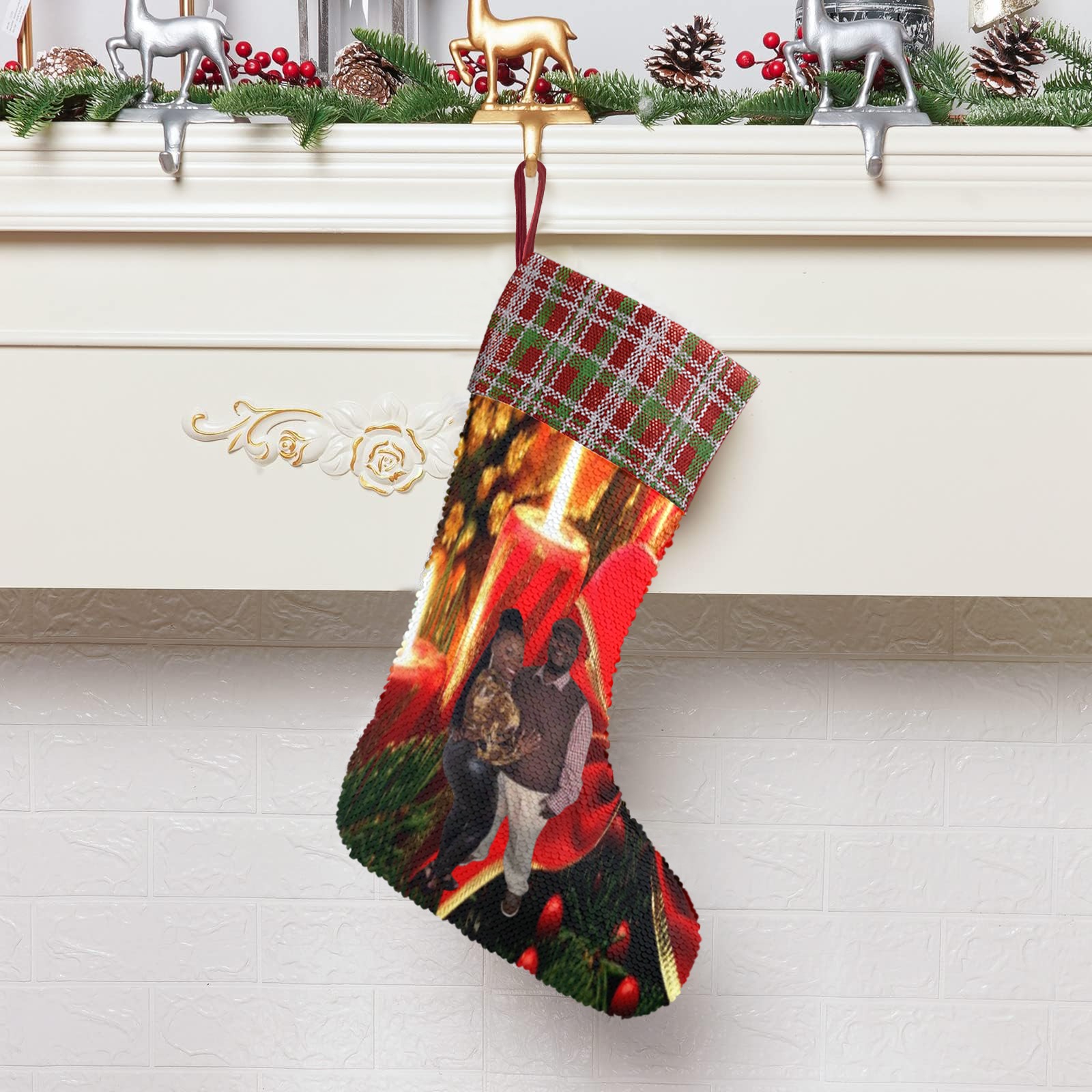 christmas Stocking Sequin Christmas Stocking