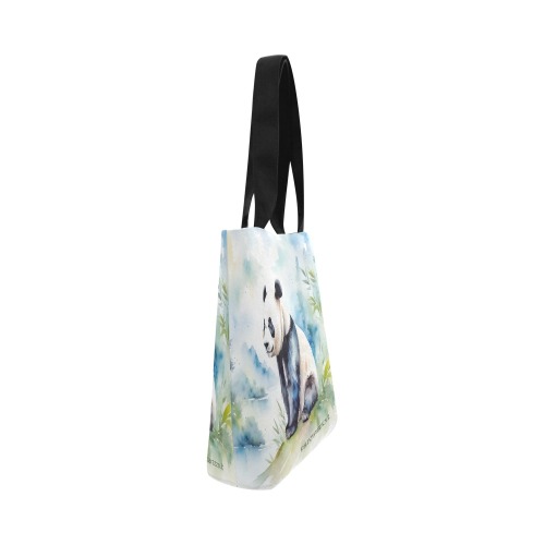 Panda Canvas Tote Bag (Model 1657)