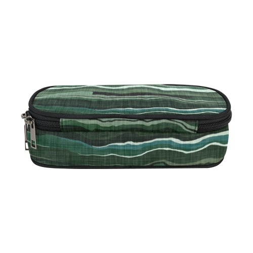 Camo brushstrokes green 3 Pencil Pouch/Large (Model 1680)