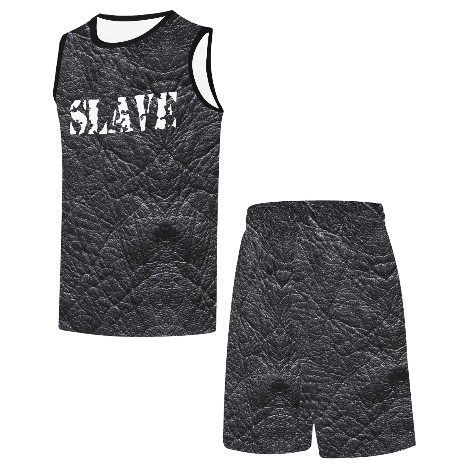 Leather Slave Style by Fetishworld All Over Print Basketball Uniform