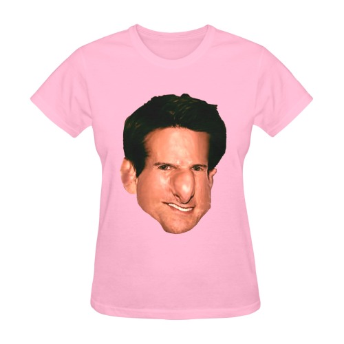 caricature Tom Cruise Sunny Women's T-shirt (Model T05)