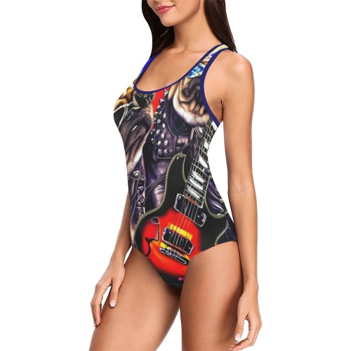 HEAVY ROCK PUG 3 Vest One Piece Swimsuit (Model S04)