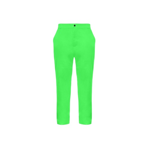 brightneongreen Men's All Over Print Casual Trousers (Model L68)