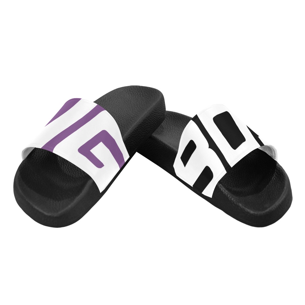 BXB SLIDES PURPELLY Men's Slide Sandals (Model 057)
