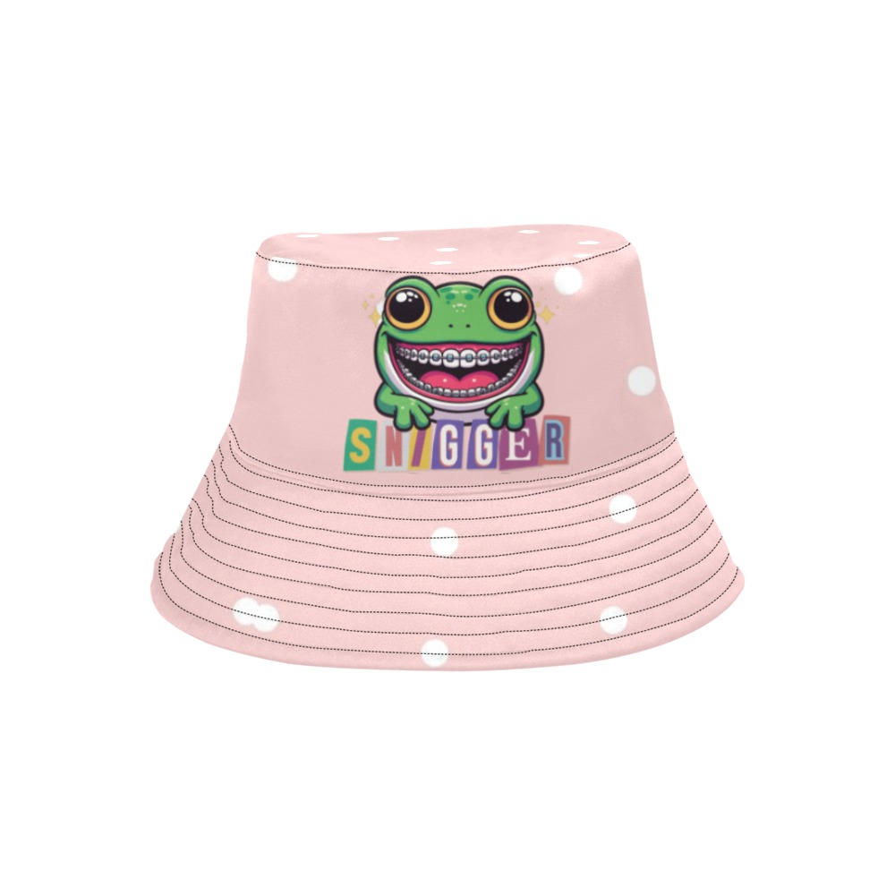 frog All Over Print Bucket Hat for Men