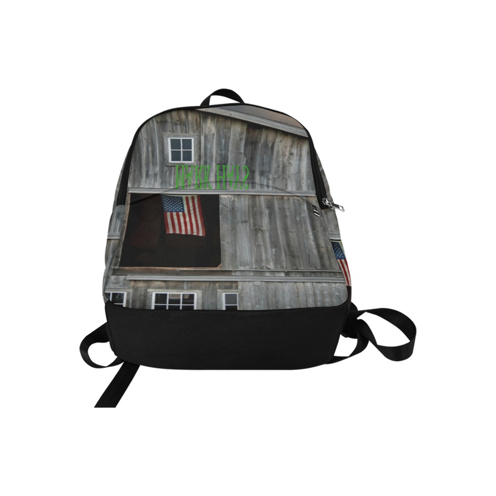 flag flying in barn window at sunset.jpg MARK HAYS Fabric Backpack for Adult (Model 1659)