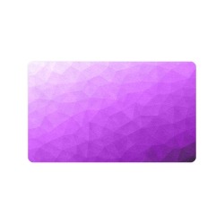 Purple gradient geometric mesh pattern Doormat 30"x18" (Black Base)