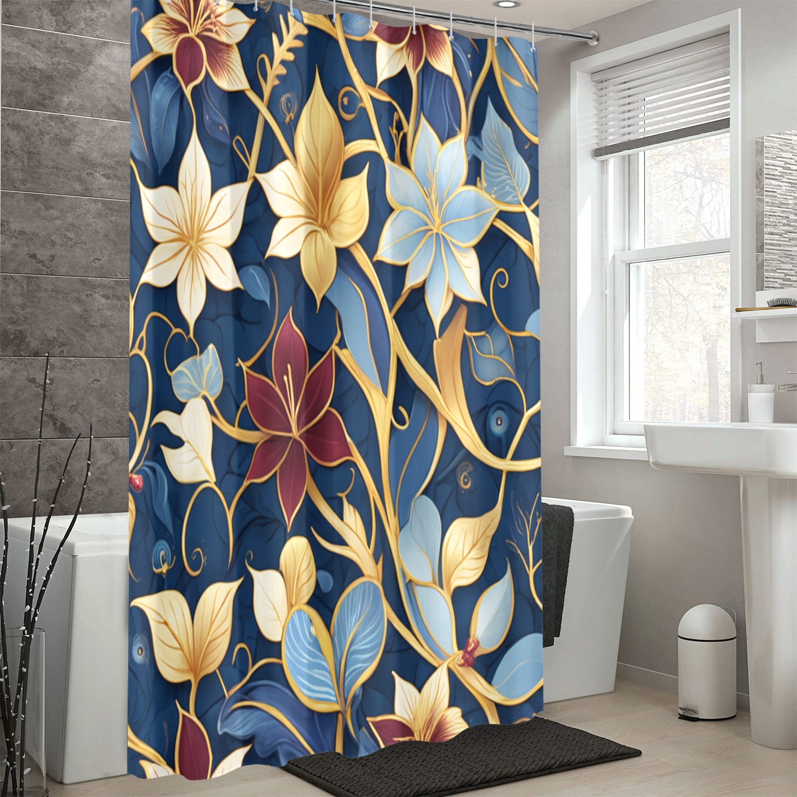 Fabulous Florals 37 Shower Curtain 69"x84"