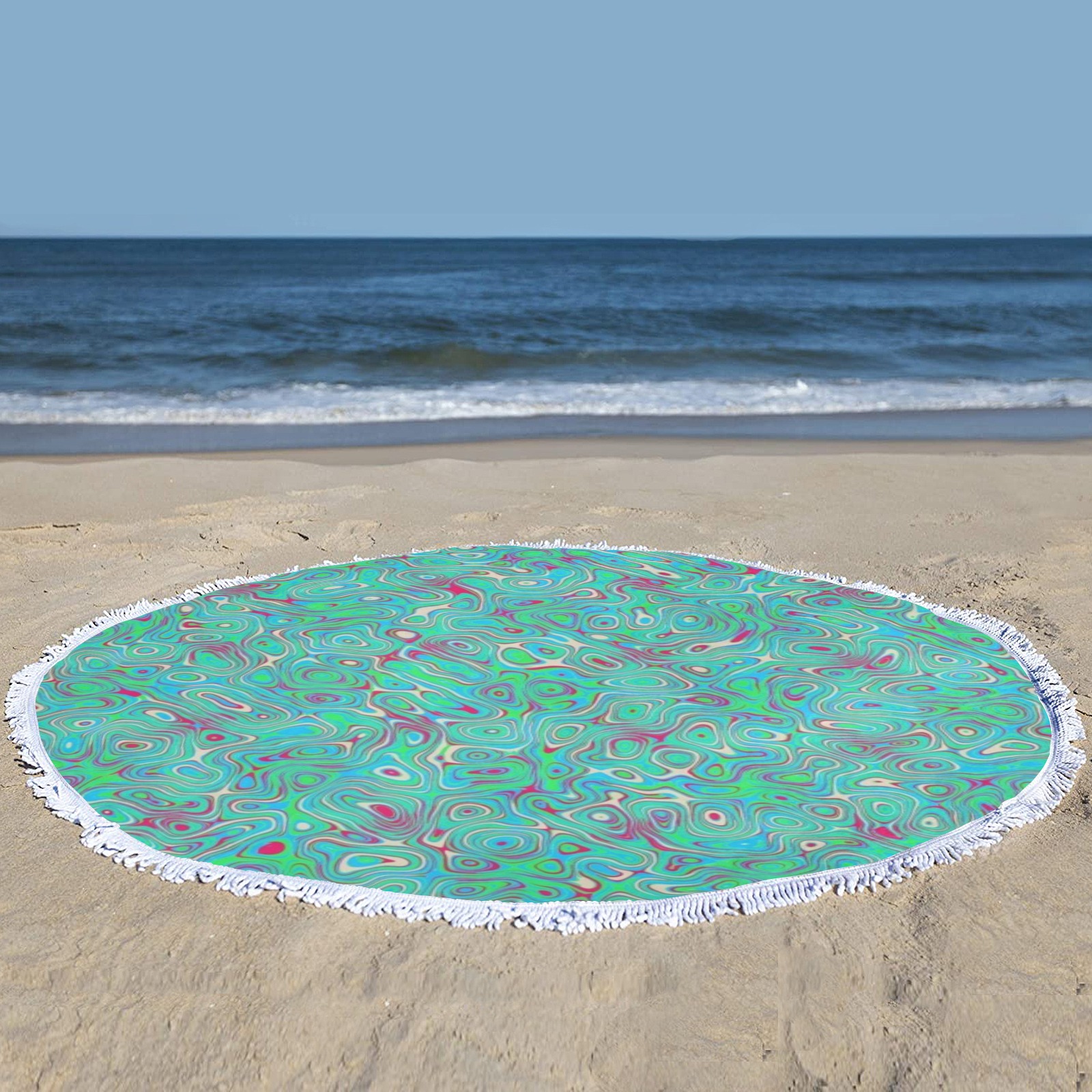 ocean Circular Beach Shawl Towel 59"x 59"