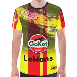 Go Kat LeMans Funkart All Over Print New All Over Print T-shirt for Men (Model T45)