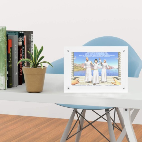Jesus among the teachers of the Law (two episodes) Acrylic Magnetic Photo Frame 7"x5"