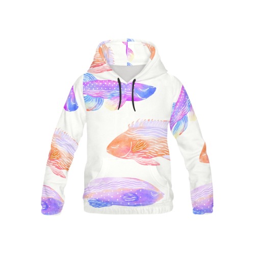 Three Colorful Rainbow Fish Art Canvas