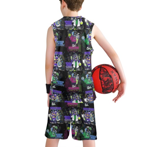 wwcfam Boys' V-Neck Basketball Uniform