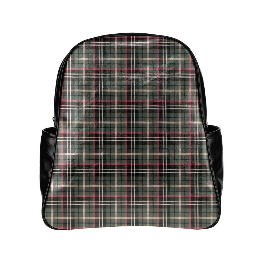 Classic Plaid Multi-Pockets Backpack (Model 1636)