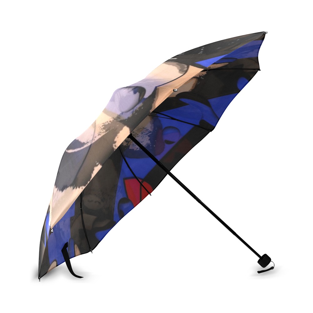Leather Gay by Nico Bielow Foldable Umbrella (Model U01)