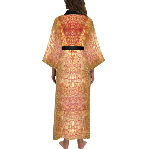 girafes Long Kimono Robe